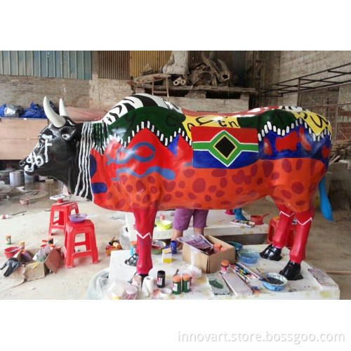 custom cartoon sculpture in fiberglass